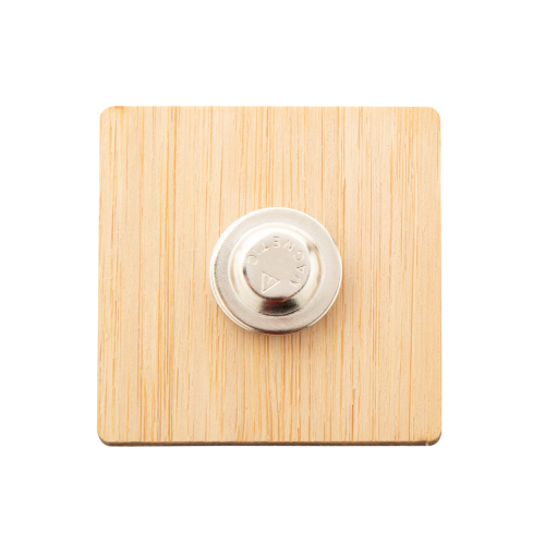 BooBadge - Bambusowa przypinka/pins AP716415-C - gadżety reklamowe GiftKolekcja.pl