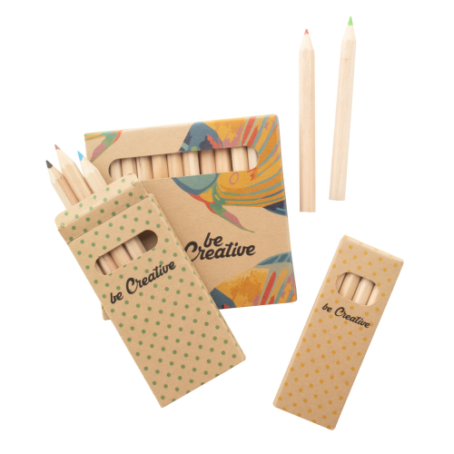 Penxil 6 Eco - Kredki 6szt / zestaw kredek AP716444 - gadżety reklamowe GiftKolekcja.pl