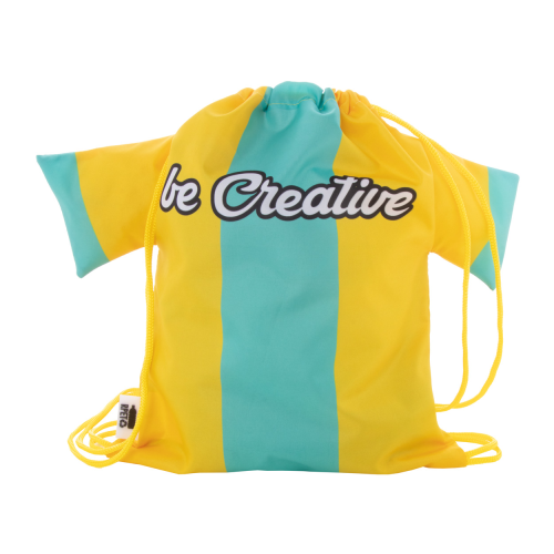 CreaDraw T Kids RPET. Personalizowany worek ze sznurkami dla dzieci AP716553-02