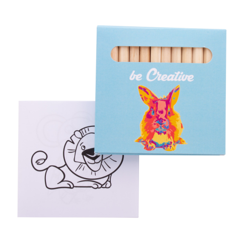 Coloxil 12 - Personalizowany zestaw do kolorowania / zwierzęta AP716554-A - gadżety reklamowe GiftKolekcja.pl
