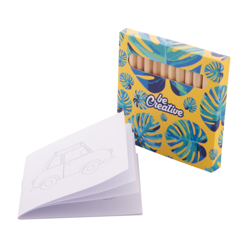 Coloxil 12 - Personalizowany zestaw do kolorowania / auta AP716554-B - gadżety reklamowe GiftKolekcja.pl