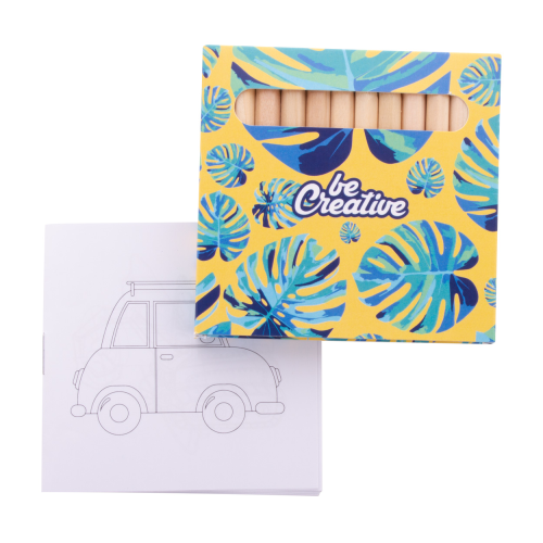 Coloxil 12 - Personalizowany zestaw do kolorowania / auta AP716554-B - gadżety reklamowe GiftKolekcja.pl