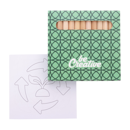 Coloxil 12 - Personalizowany zestaw do kolorowania / ochrona środowiska AP716554-C - gadżety reklamowe GiftKolekcja.pl