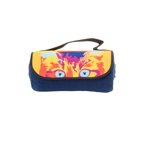 Reporta - Personalizowany koc polarowy RPET AP716678-06A - gadżety reklamowe GiftKolekcja.pl