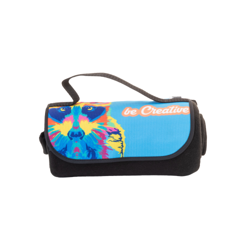 Reporta - Personalizowany koc polarowy RPET AP716678-10 - gadżety reklamowe GiftKolekcja.pl