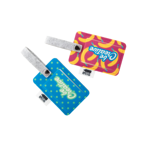 CreaFelt Tag - Personalizowana przywieszka bagażowa RPET AP716679 - gadżety reklamowe GiftKolekcja.pl