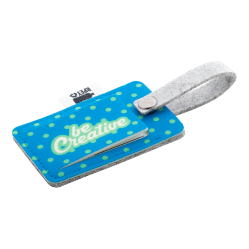 CreaFelt Tag – Personalizowana przywieszka bagażowa RPET AP716679 – gadżety reklamowe GiftKolekcja.pl