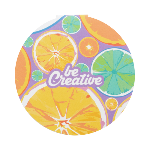 CreaStick Circle - Personalizowany notatnik z kartkami samoprzylepnymi AP716760 - gadżety reklamowe GiftKolekcja.pl