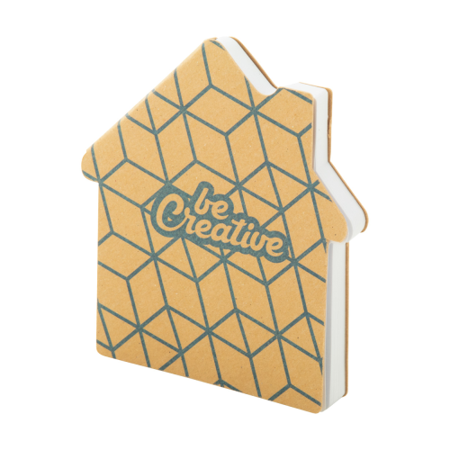 CreaStick House Eco - Personalizowany notatnik z kartkami samoprzylepnymi AP716763 - gadżety reklamowe GiftKolekcja.pl