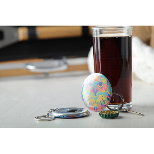 MagBadge Bottle - Pin / otwieracz AP718220 - gadżety reklamowe GiftKolekcja.pl