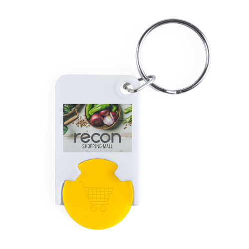 Zabax - Brelok do kluczy z miejscem na monete AP741590-02 - gadżety reklamowe GiftKolekcja.pl