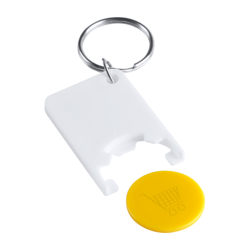 Zabax - Brelok do kluczy z miejscem na monete AP741590-02 - gadżety reklamowe GiftKolekcja.pl