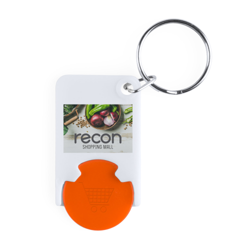 Zabax - Brelok do kluczy z miejscem na monete AP741590-03 - gadżety reklamowe GiftKolekcja.pl