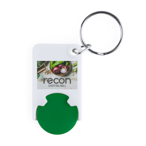 Zabax - Brelok do kluczy z miejscem na monete AP741590-07 - gadżety reklamowe GiftKolekcja.pl