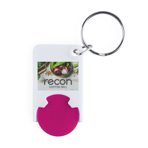 Zabax - Brelok do kluczy z miejscem na monete AP741590-25 - gadżety reklamowe GiftKolekcja.pl