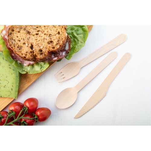 Woolly - Drewniane sztućce AP800439-B - gadżety reklamowe GiftKolekcja.pl