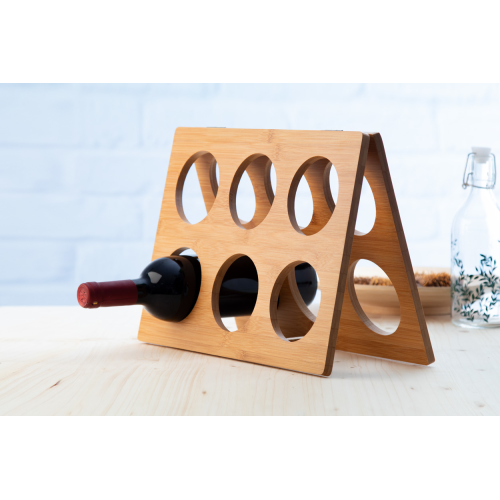 Albarino - Bambusowy stojak na wino AP800449 - gadżety reklamowe GiftKolekcja.pl