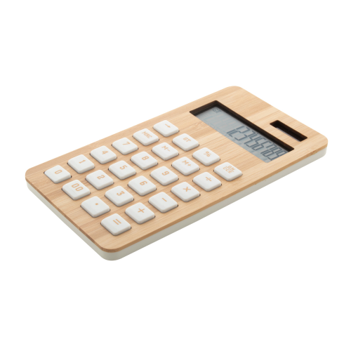 BooCalc - Bambusowy kalkulator AP806979 - gadżety reklamowe GiftKolekcja.pl