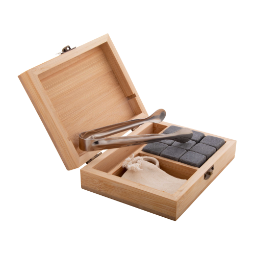Bourbon - Zestaw kostek lodu z kamienia AP808037 - gadżety reklamowe GiftKolekcja.pl