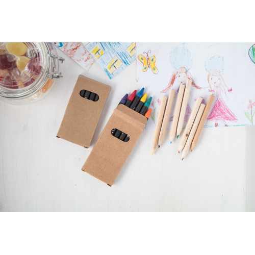 Liddy - Zestaw 6 kredek świecowych AP808504 - gadżety reklamowe GiftKolekcja.pl