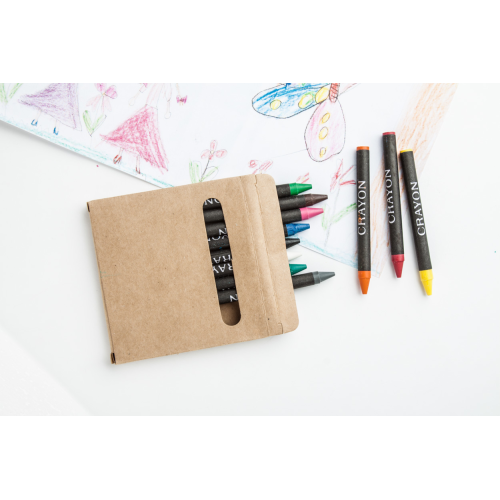 Lola - Zestaw 12 kredek świecowych AP808505 - gadżety reklamowe GiftKolekcja.pl