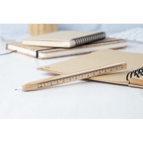 Burnham - Długopis / linijka AP810429 - gadżety reklamowe GiftKolekcja.pl