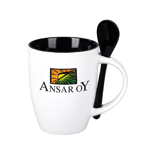 Kubek Easy, biało/czarny