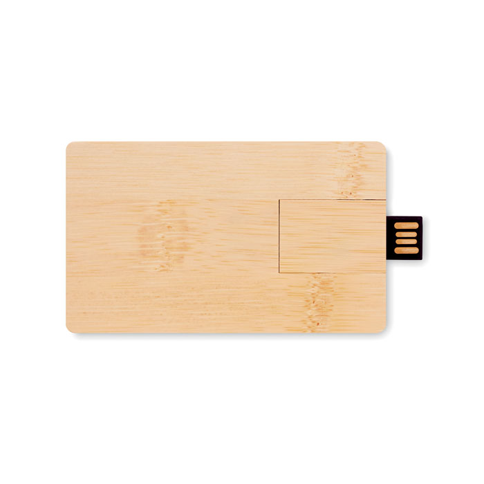 16GB USB: bambusowa obudowa MO1203-40. CREDITCARD PLUS