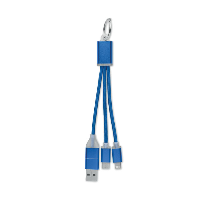 Kabel ładujący 4 w 1 typu C MO2141-37. BLUE