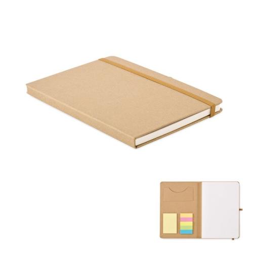 STICKNOTE. Zestaw z zeszytem A5 z papieru MO2554-13 – GiftKolekcja.pl – gadżety reklamowe dla firm