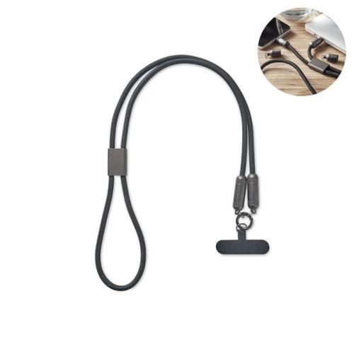 SHAKA. Smycz do telefonu z kablem 60W MO2585-03