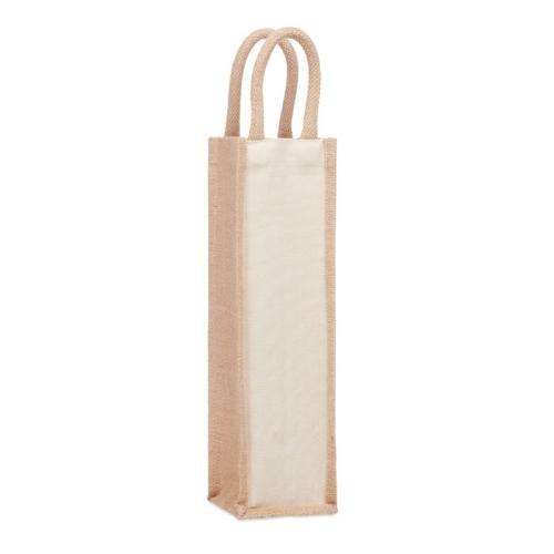 CAMPO DI VINO. Jutowa torba na wino/1 butelka MO6258-13 – GiftKolekcja.pl – gadżety reklamowe dla firm