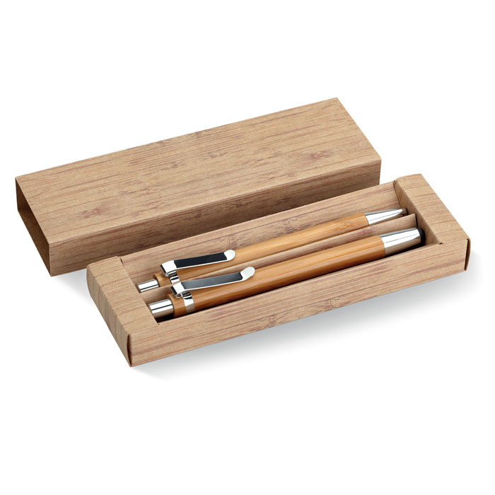 Bambusowy zestaw długopis  i o MO8111-40. BAMBOOSET