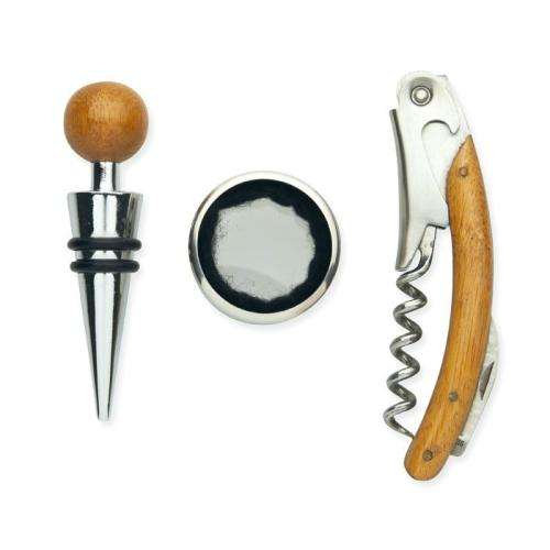 SONOMA. Zestaw do wina w bambusowym pu MO8147-40